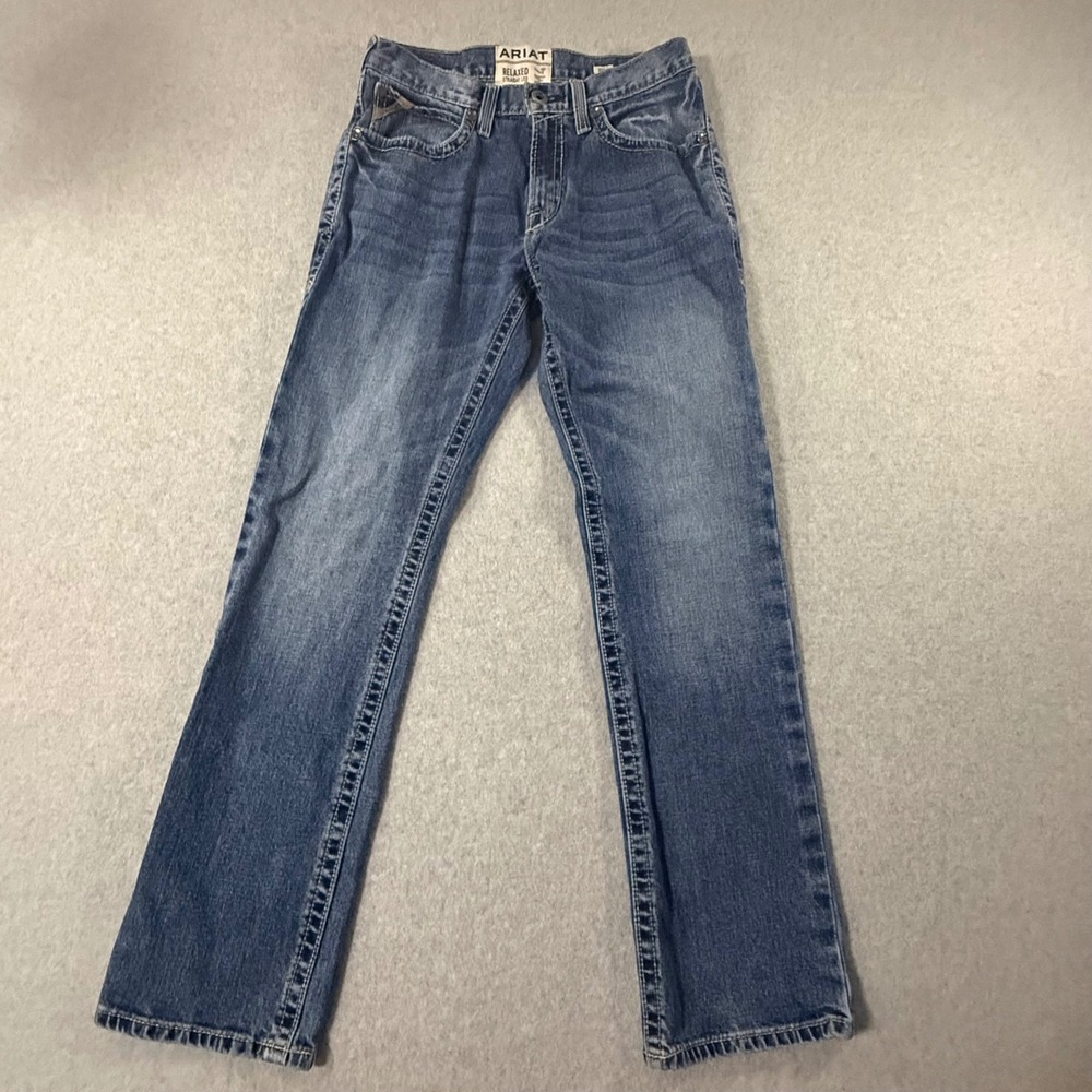 Ariat M4 Relaxed Straight Leg Jeans Mens 30x32 Medium Wash Western Denim 0846
